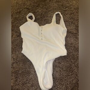 White One Piece Swimsuit